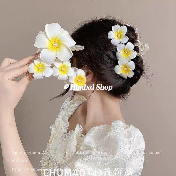 Kẹp Tóc Càng Cua Lớn Hoa Đại Thời Trang  Cho Nữ