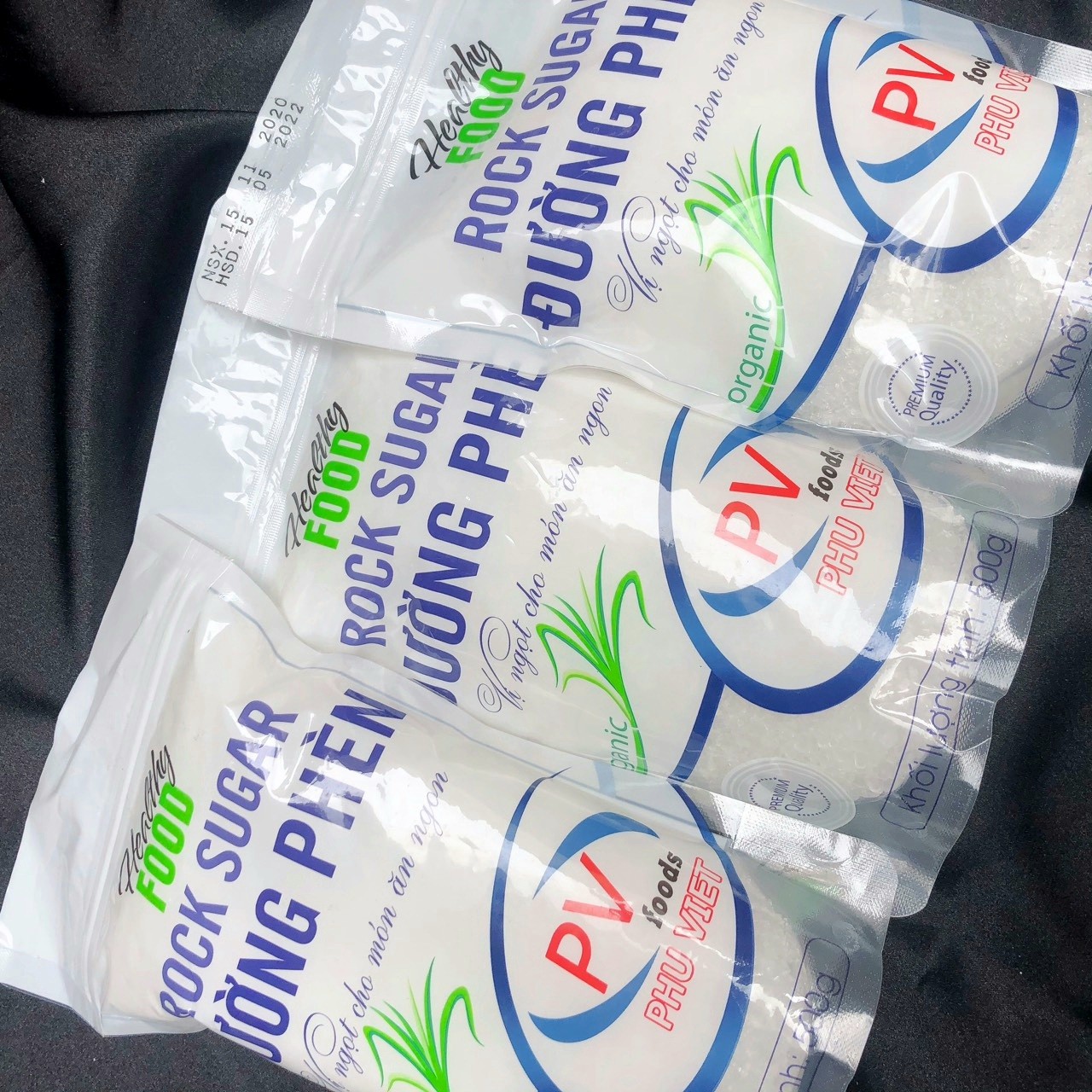 [HCM]ĐƯỜNG PHÈN HẠT túi 500g