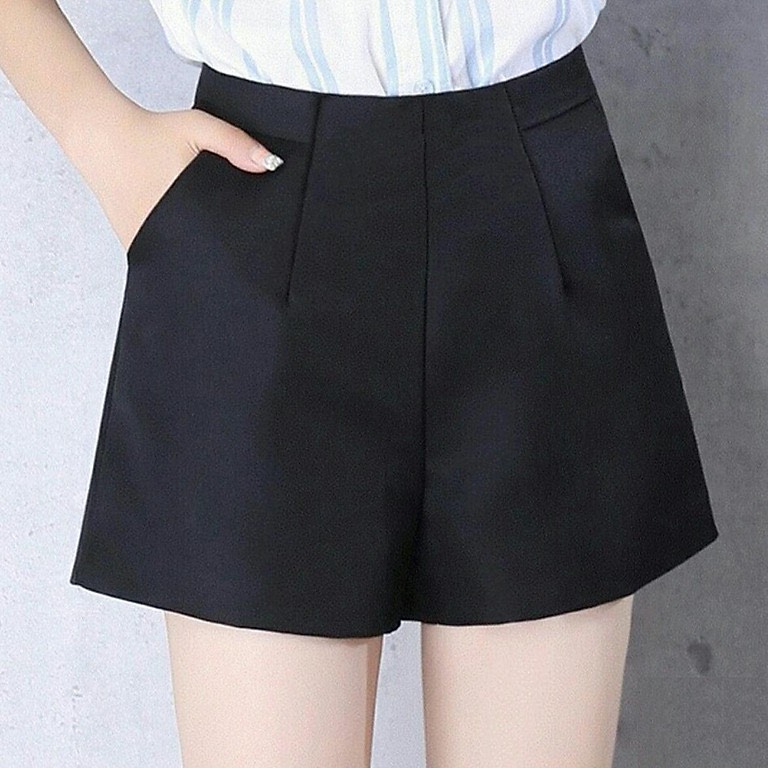 Quần short nữ đen thời trang cao cấp