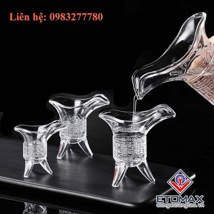 [SALE]Bộ 6 Ly Thủy Tinh Hoàng Đế
