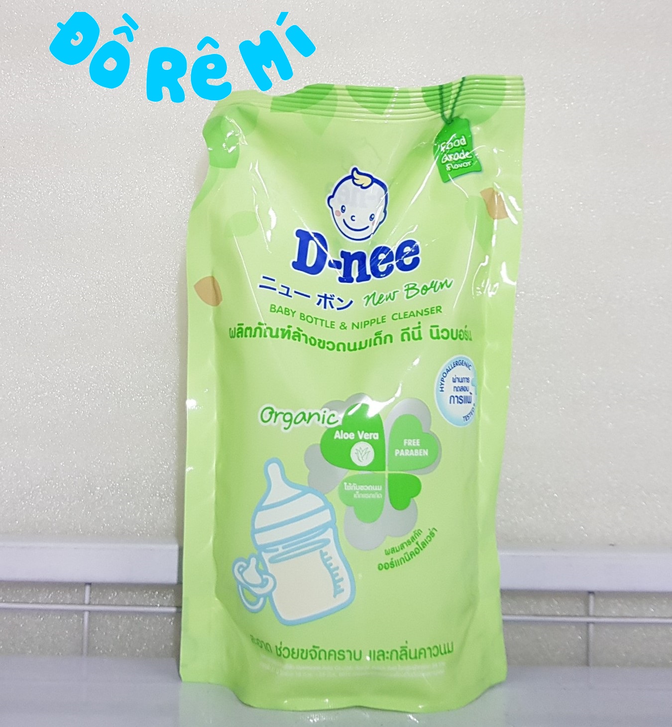 [HCM]Nước rửa bình sữa Dnee bịch 600ml Thái Lan