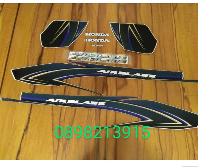 Bộ tem airblade 2008 màu đen