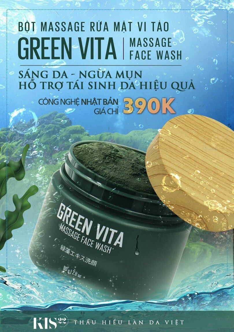 Bột Rửa Mặt Kiss 22 Chính Hãng