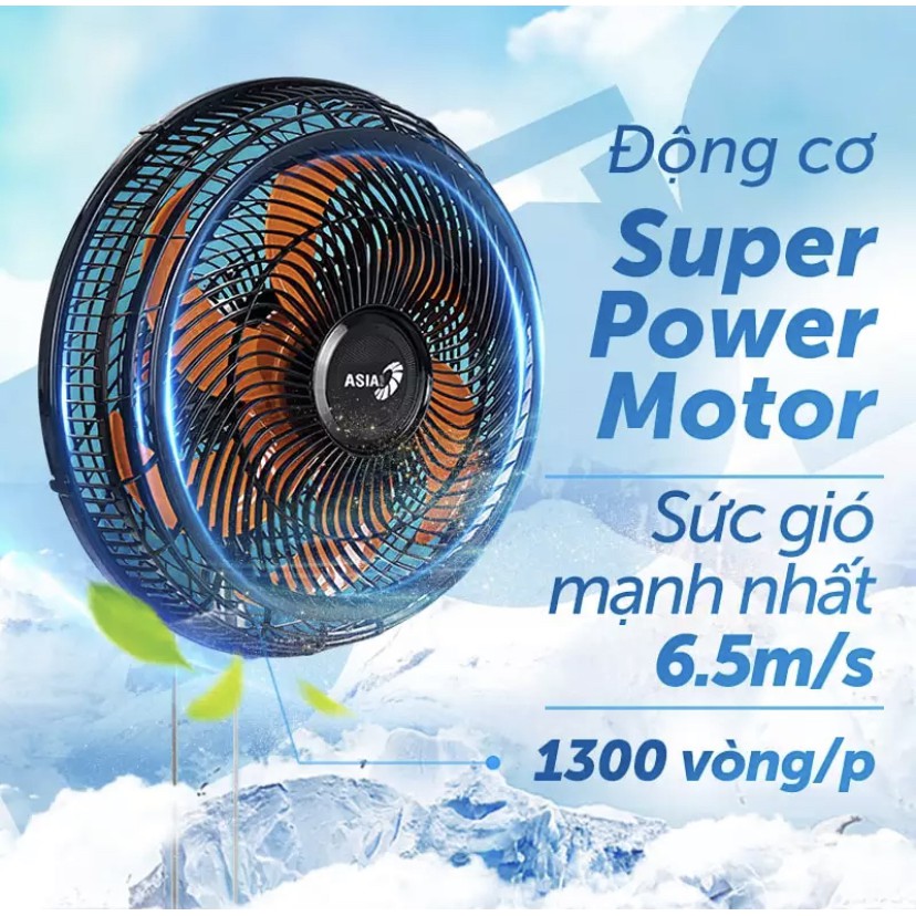 Quạt treo Turbo Asia công suất LTB1601 (6 cánh, 80W) (VY637890)