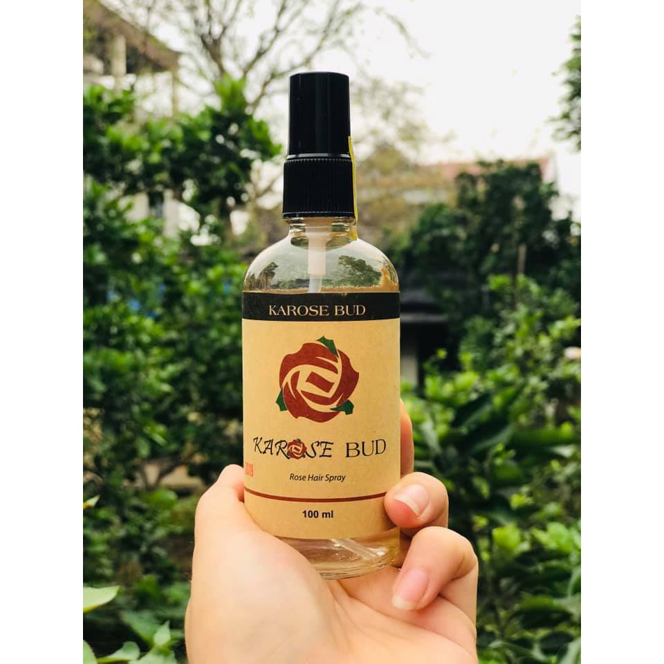 KAROSE BUD - XỊT DƯỠNG TÓC HOA HỒNG HỮU CƠ