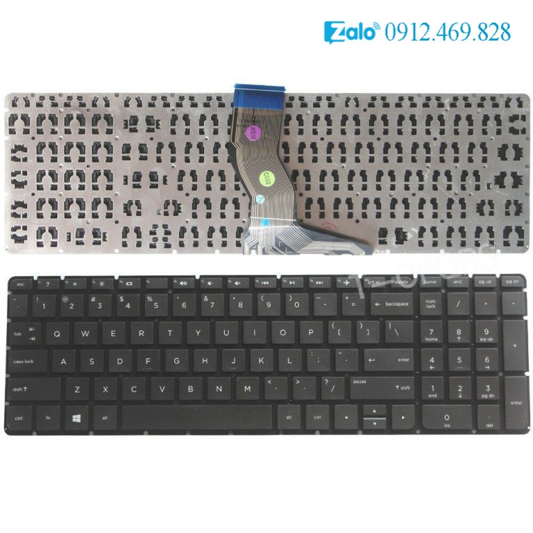 Bàn phím laptop HP Pavilion 15-ab000, 15-ak000, 15-aq000, 15-au000, 15-aw000, 15-bc000, 15-u000, 15-w000, 17-g000, HP 250 G6, 255 G6, Envy X360 m6-w000, m6-aq000, m6-ae000
