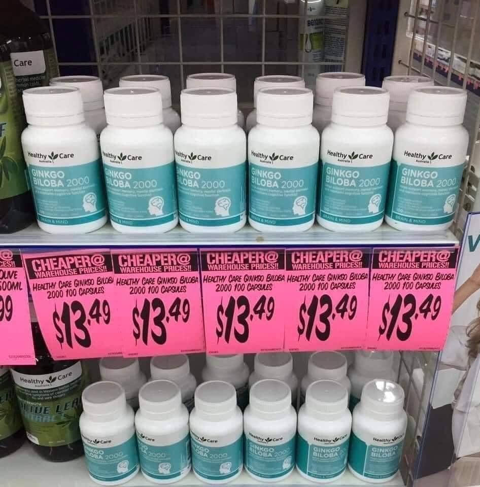 Bổ não Ginkgo 2000 Heathycare