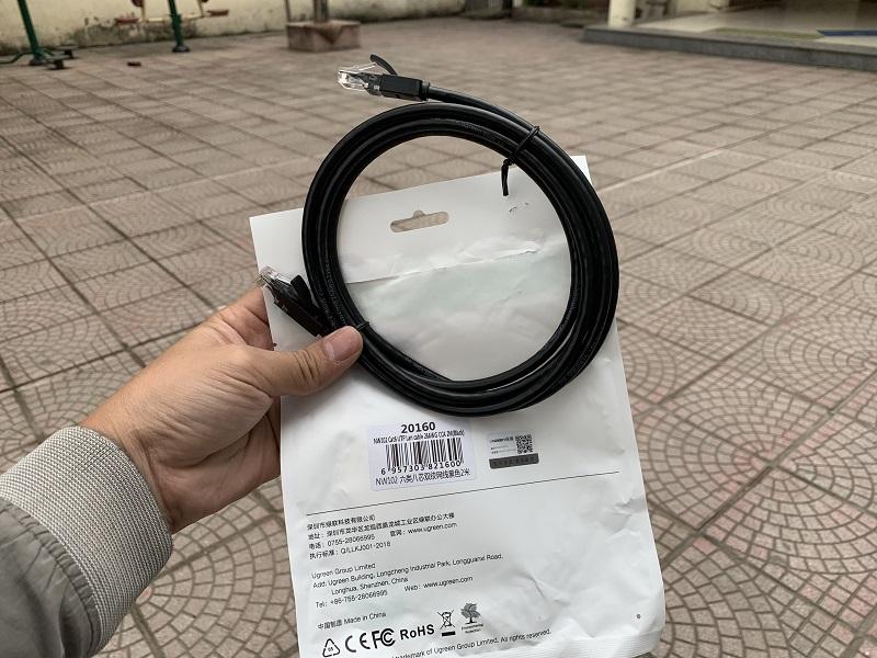 Cáp mạng Cat6 đúc sẵn dài 2 mét Ugreen 20160 cao cấp - 2M