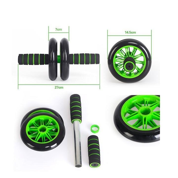 con lăn tập bụng AB Wheel + thảm quỳ gối