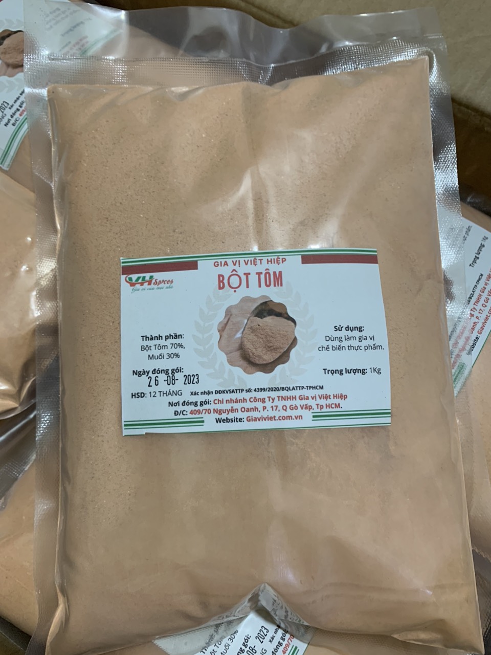 Bột Tôm thượng hạng Việt Hiệp Túi 1Kg