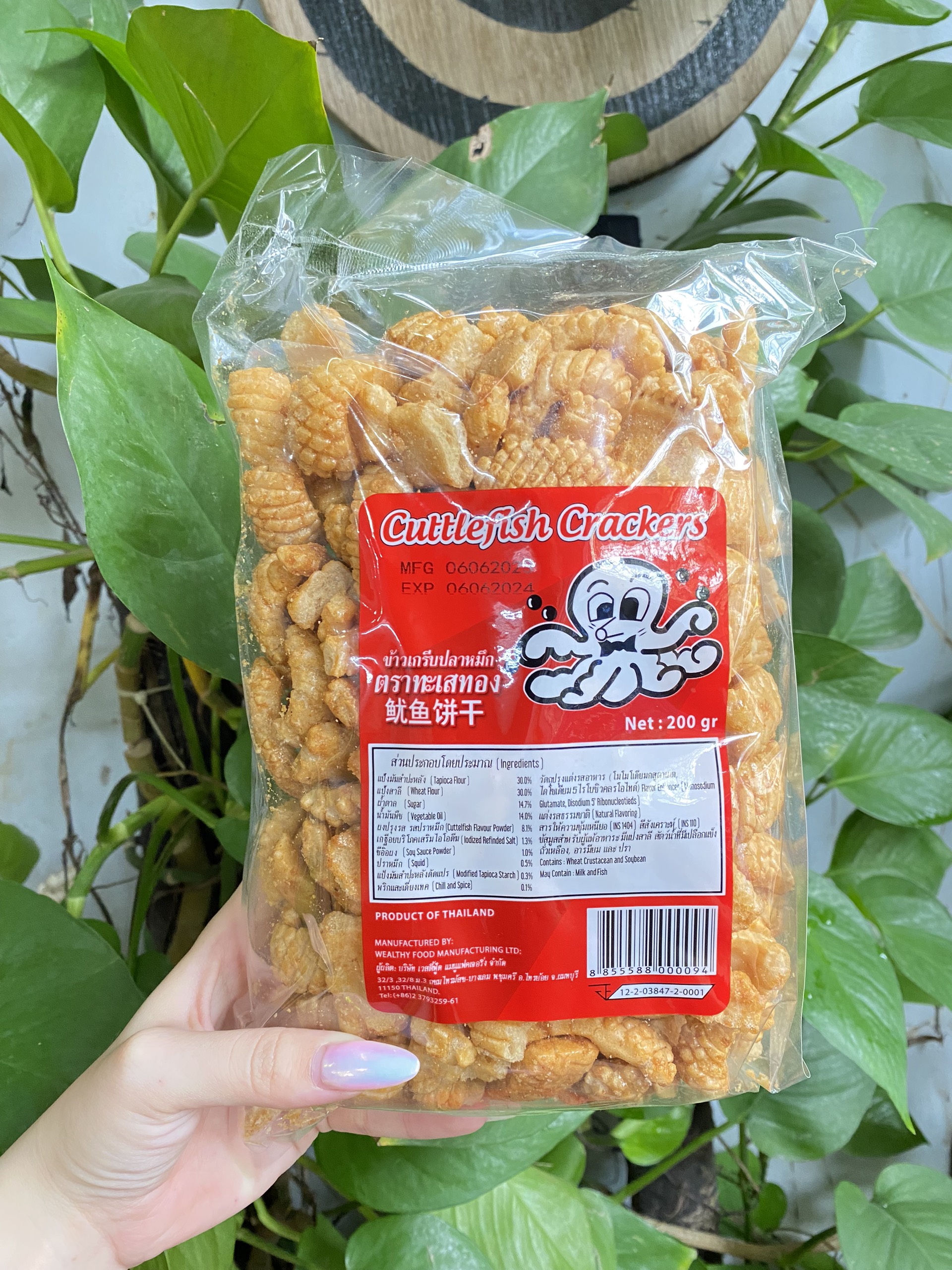 Snack Mực Sấy Giòn Thái Lan Talaethong (Gói 100g)