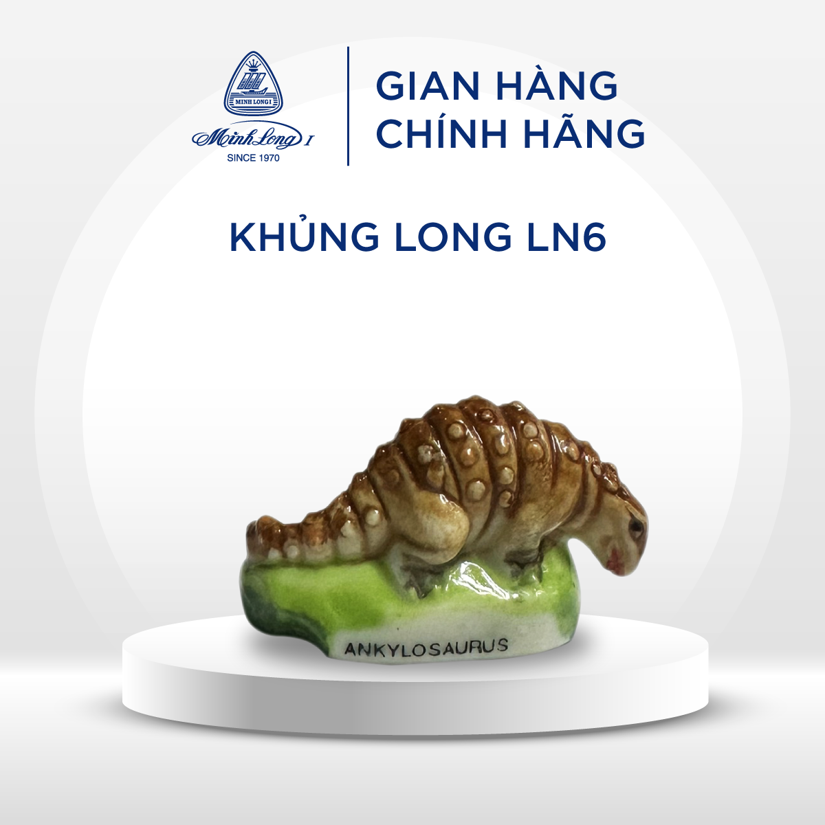 [GIÁ ƯU ĐÃI] Tượng Sứ Minh Long - Khủng Long - Lưu Niệm