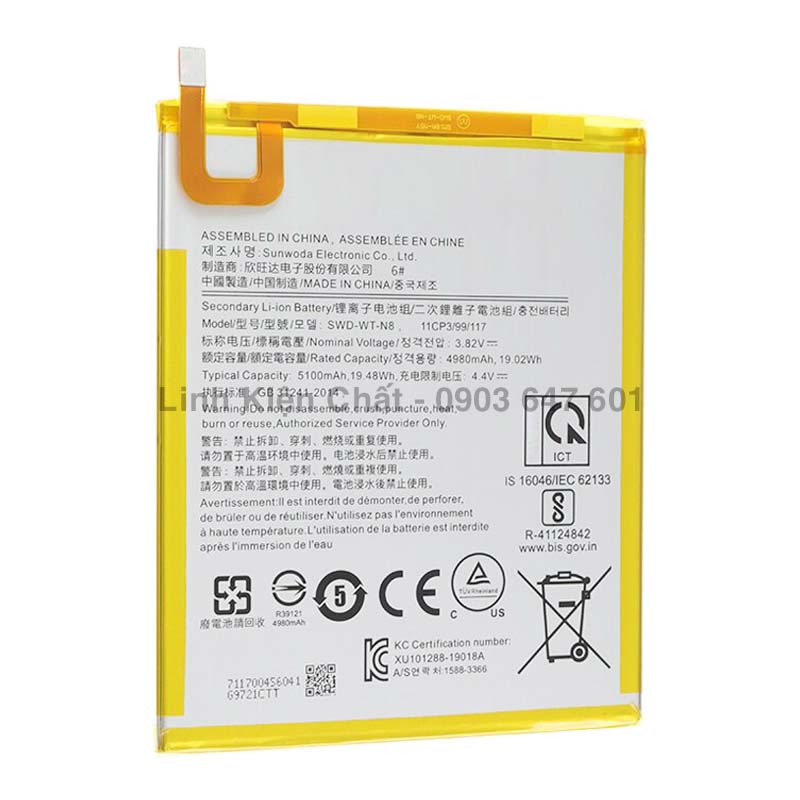 Pin cho samsung galaxy tab a 8.0 t295 sm-t295 5100mah zin - hàng nhập khẩu