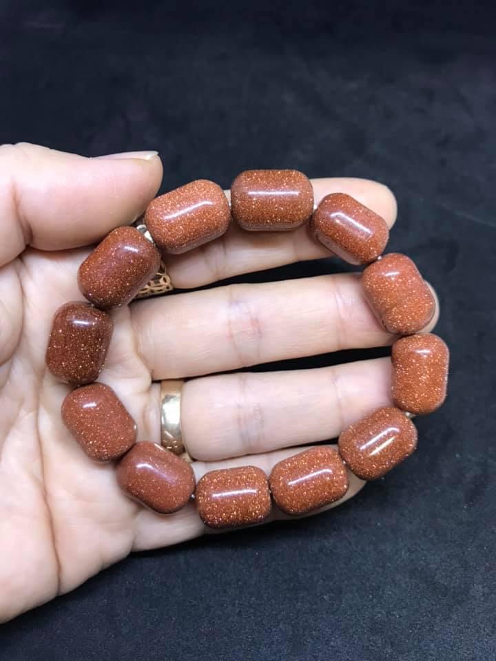VÒNG TAY LU THỐNG ĐÁ KIM SA NÂU