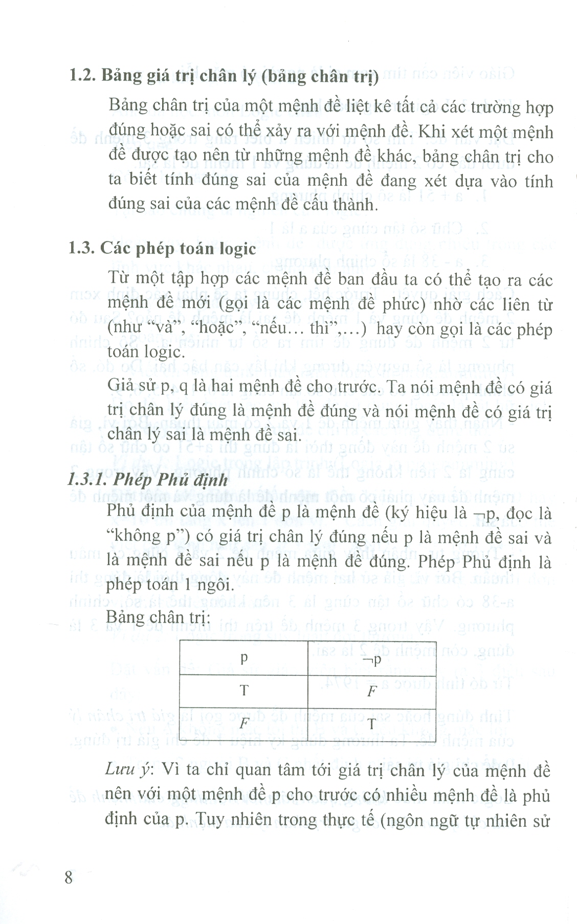 Giáo trình Toán Logic