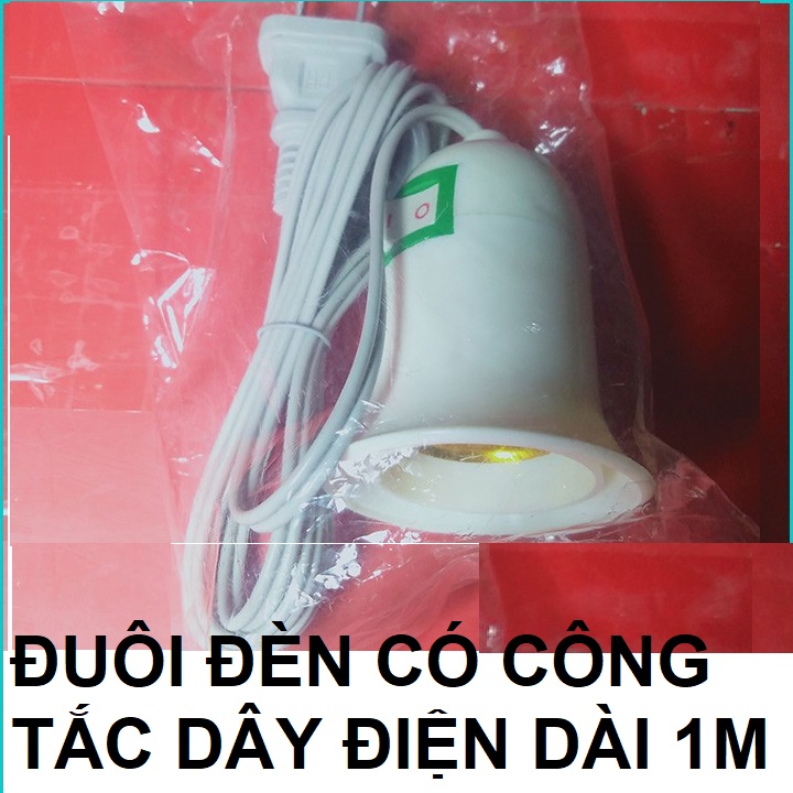 [ 1 CÁI ] ĐUÔI ĐÈN CÔNG TẮC E27 DÂY ĐIỆN DÀI 1M TIỆN ÍCH - TH 738