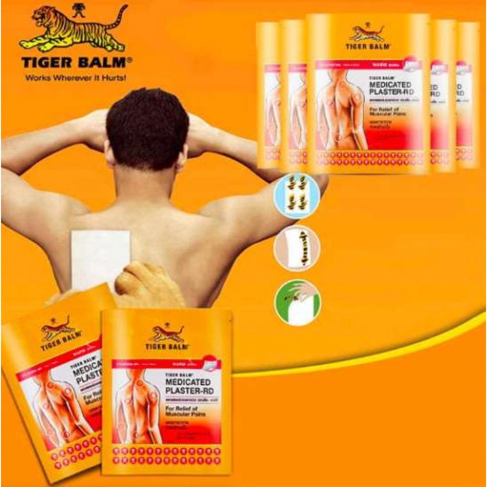 Miếng Dán Đau Lưng Hiệu Con Hổ Tiger Balm Thái Lan