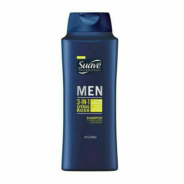 Tắm gội xả dành cho nam suave men 3 in 1 828ml nội địa mỹ