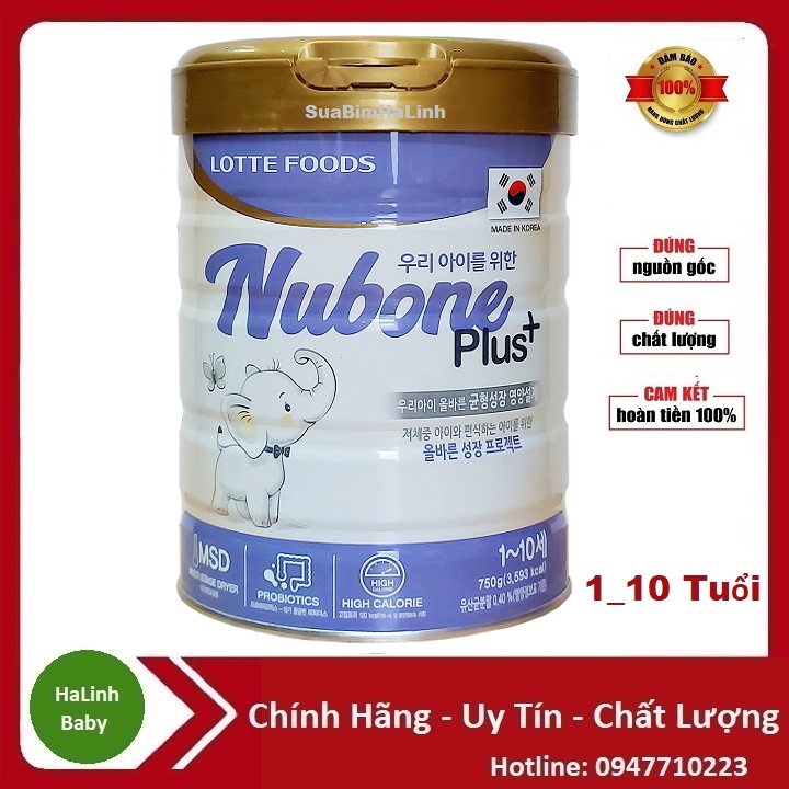 Sữa Bột Nubone Plus+ 750gr (Date 2026)