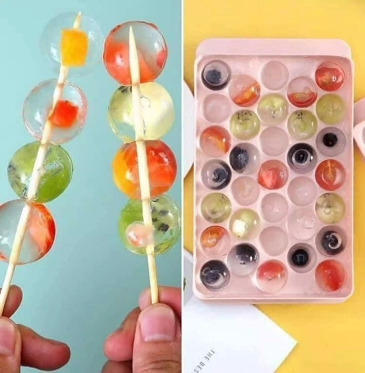 Khay Làm Đá Viên Hình Tròn Cao Cấp