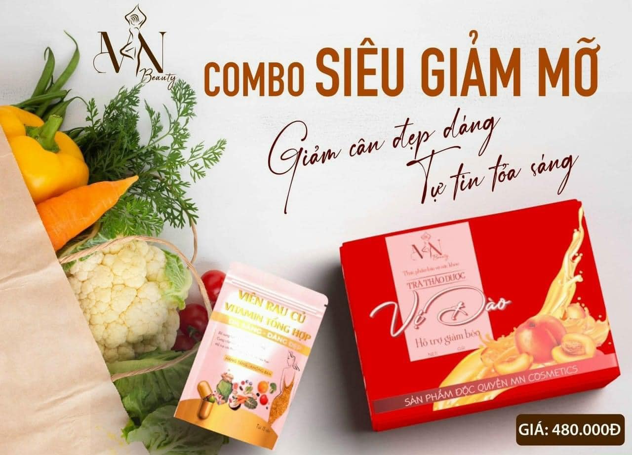 Trà giảm cân vị đào đông anh