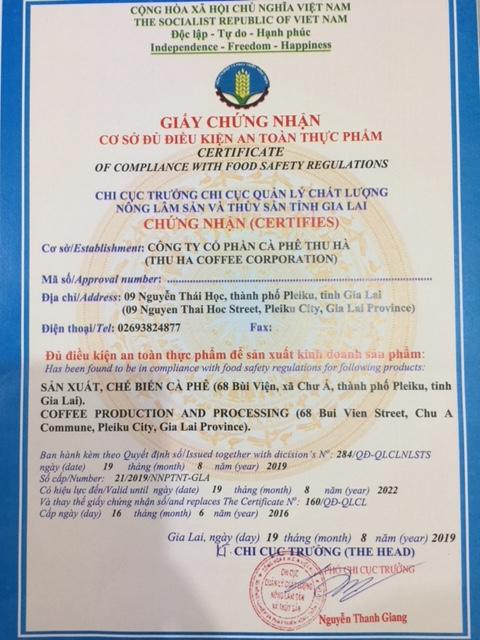 Cà phê Thượng Hạng Thu Hà 250gram