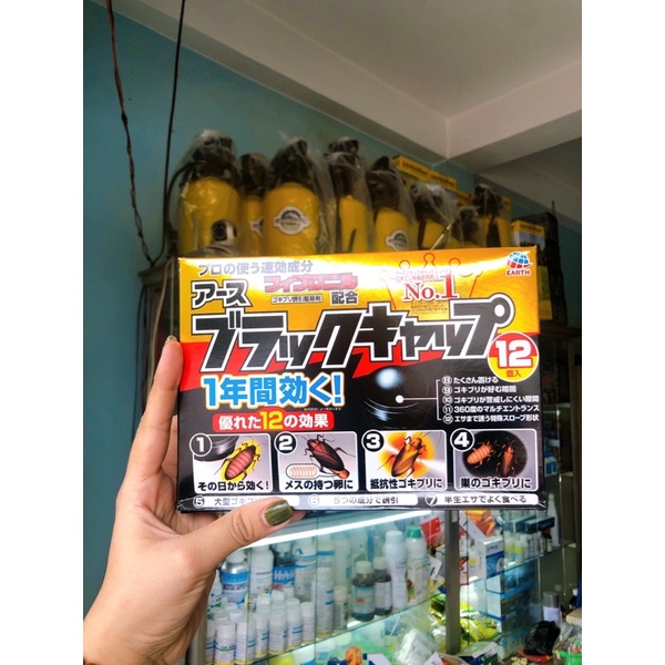 Bả diệt gián NHẬT BẢN - Hàng chính hãng (1 vỉ 12 viên) .