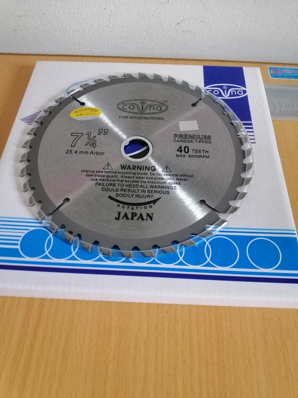 Lưỡi cưa gỗ covina 185mm 40 răng