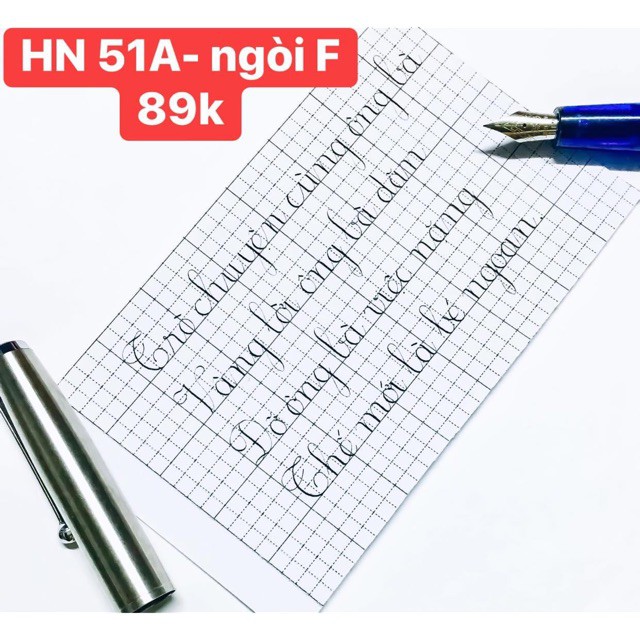 Bút Hoàng Ngọc HN 51A (ngòi F mài gai, nét siêu mảnh)