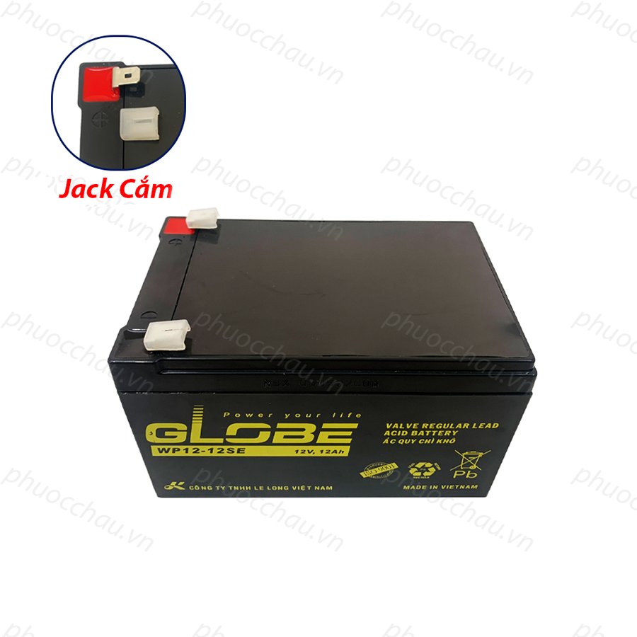 Ắc Quy Lưu Điện GLOBE WP12-12 (12V-12AH)