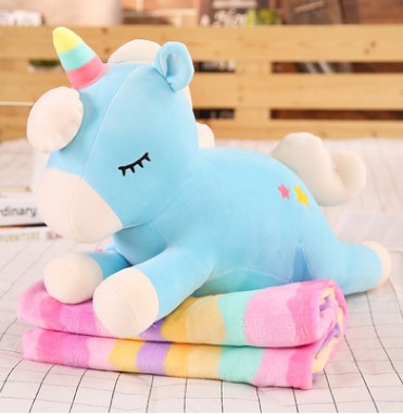 Gối mền gấu bông kỳ lân dài 60cm