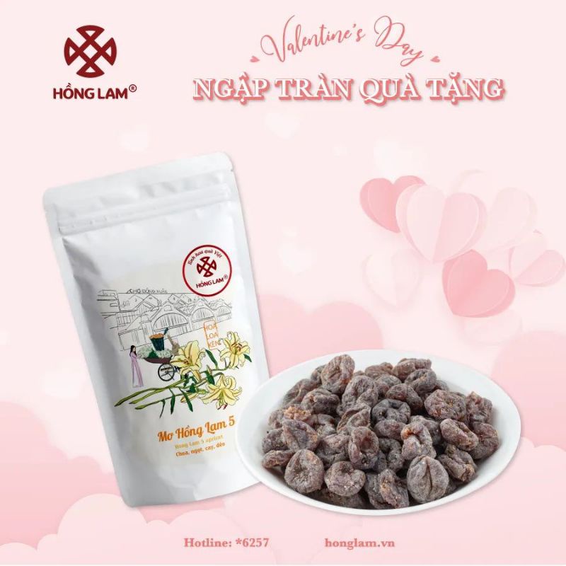 Mơ Hồng Lam 5 ô mai Hồng Lam