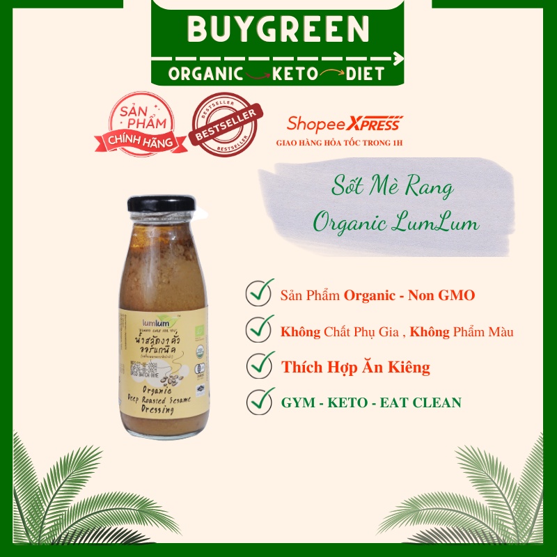 Sốt mè rang hữu cơ LumLum 175ml