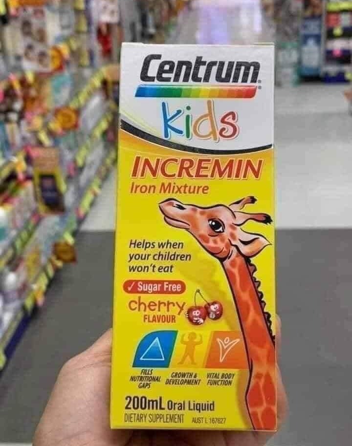 Centrum Kids, Siro cho trẻ biếng ăn, lọ 200ml (Tem Chemist)