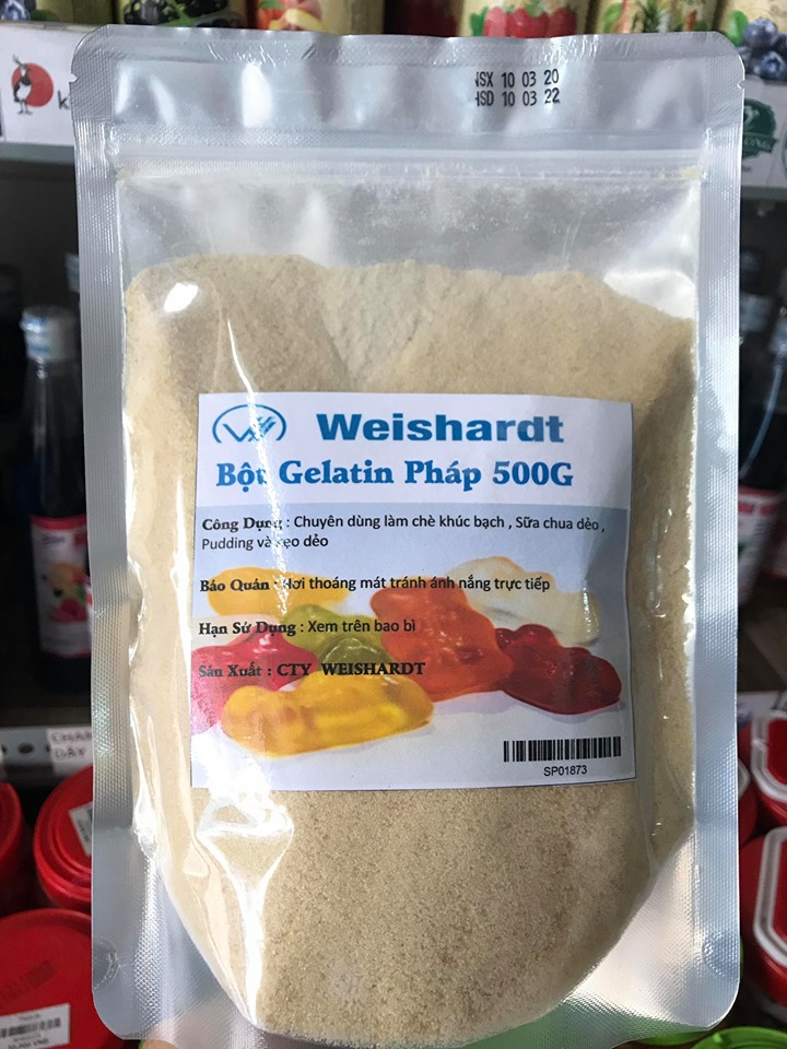 bột Gelatin pháp 500g
