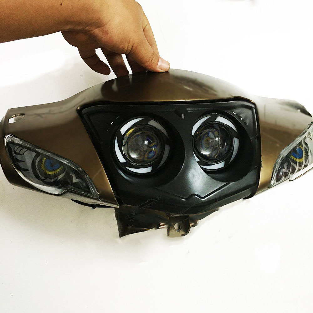 Đèn pha mắt cú mèo xe wave a 50,100,110cc wave s 100cc, rs 100cc, rsx 100cc