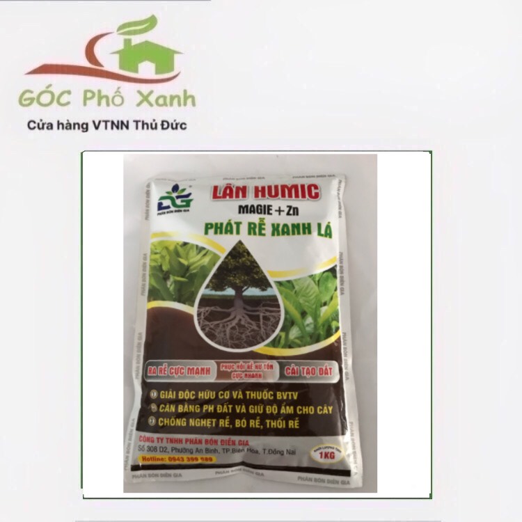Phân bón Lân Humic Magie + Zn 1kg