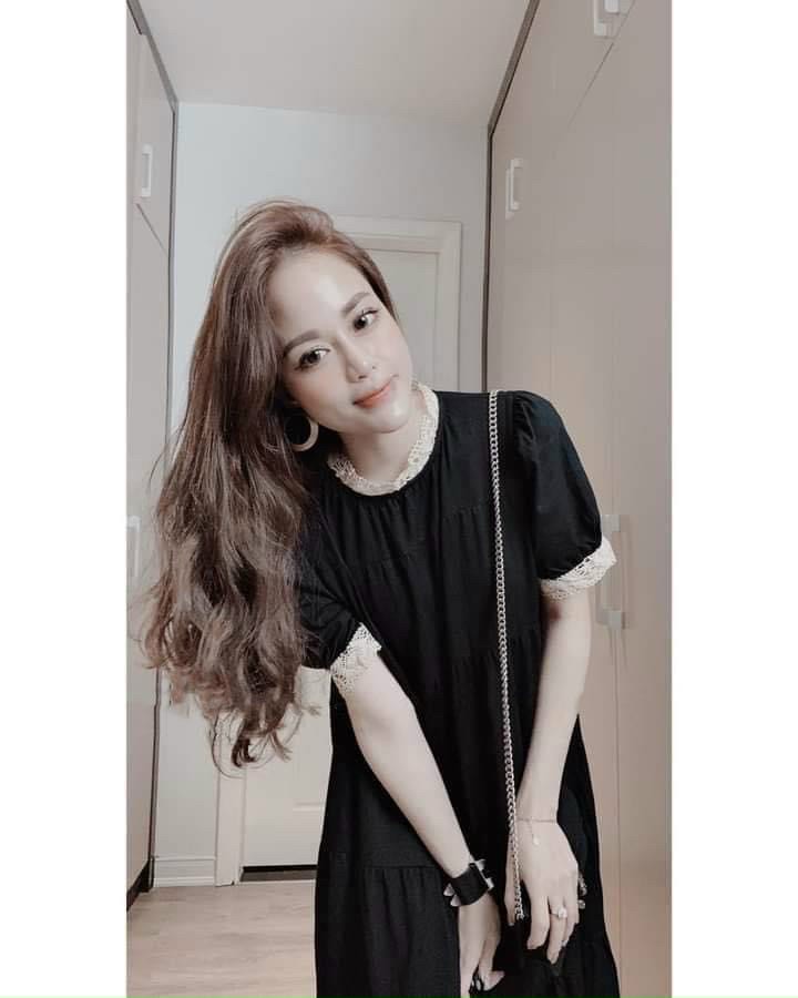 Váy bầu,đầm bầu 3 tầng ren cổ