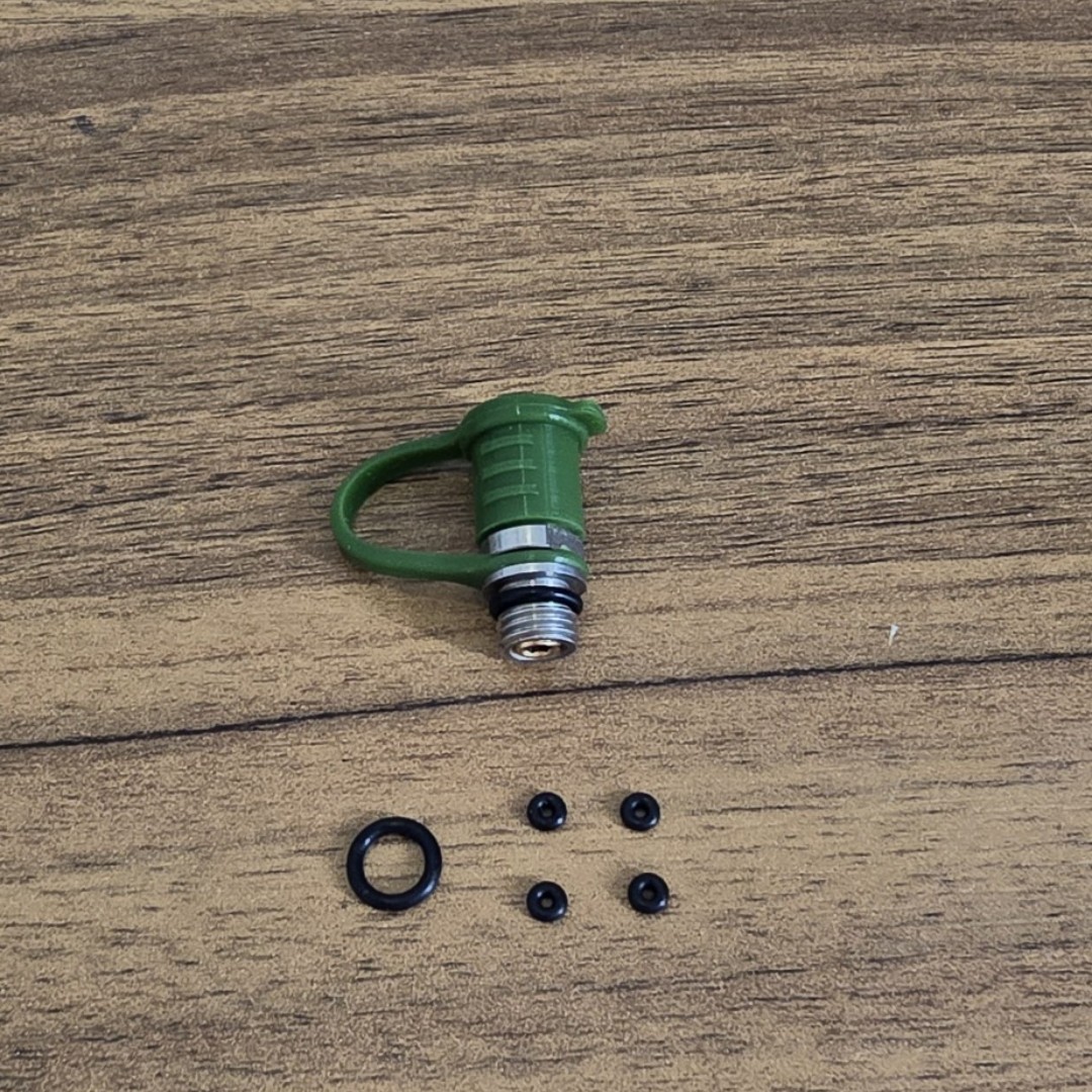 Van nạp một chiều chân 8mm nắp xanh