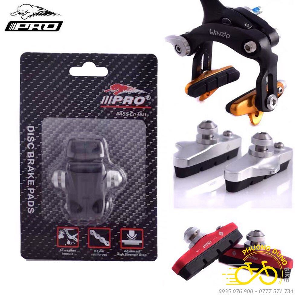 Cặp gôm phanh xe đạp IIIPRO - 2 gôm phanh