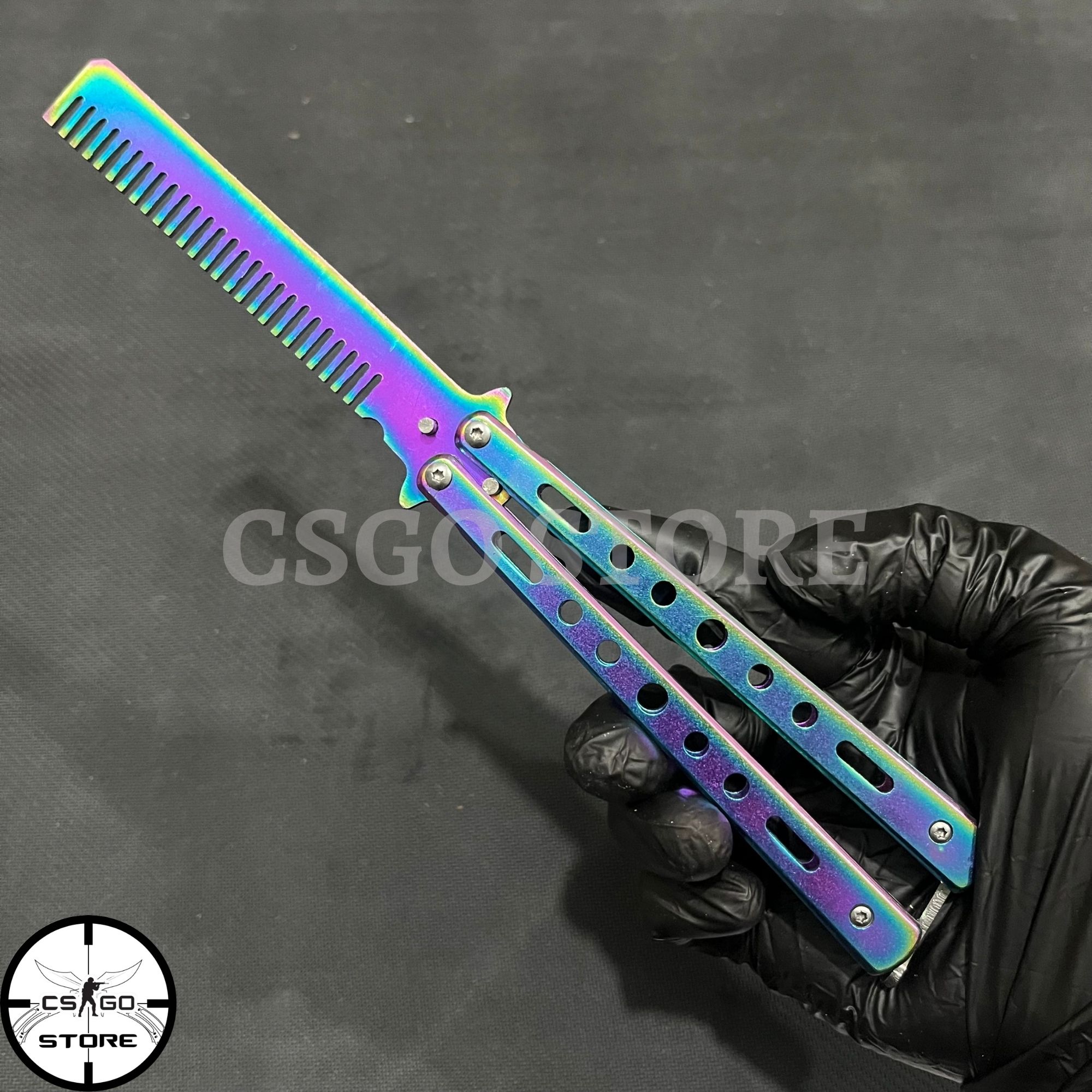 Lược thép gấp gọn chải tóc cán ghép tại Csgo Store