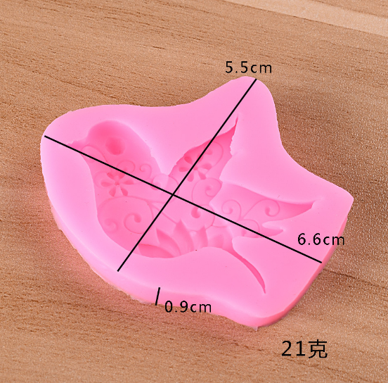 Khuôn silicon làm rau câu 4d bánh 4d mẫu chim bồ câu