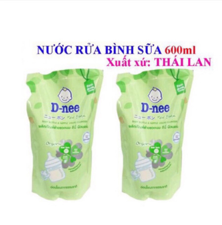 [Nội Địa Thái] Nước rửa bình sữa Dnee Organic 600ml