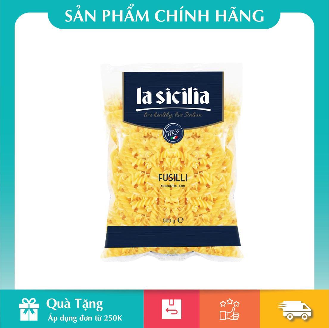 [HCM]Nui Xoắn Lasicilia gói 500gr