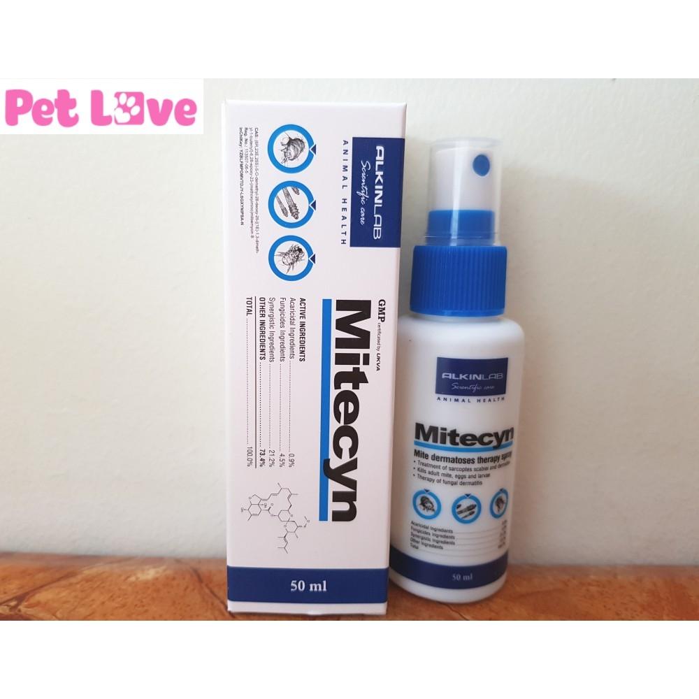 Mitecyn xịt ve, ghẻ chó mèo (Alkin, Anh Quốc)
