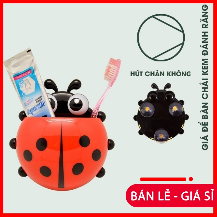 BÁO GIÁ Kệ Để Bàn Chải Kem Đánh Răng | Shopee Lazada Sendo Tiki mới nhất 62 Giá Treo Để Bàn Chải, Kem Đánh Răng Hình Bọ Rùa Ngộ Nghĩnh - Kệ Hút Chân Không Treo Tường