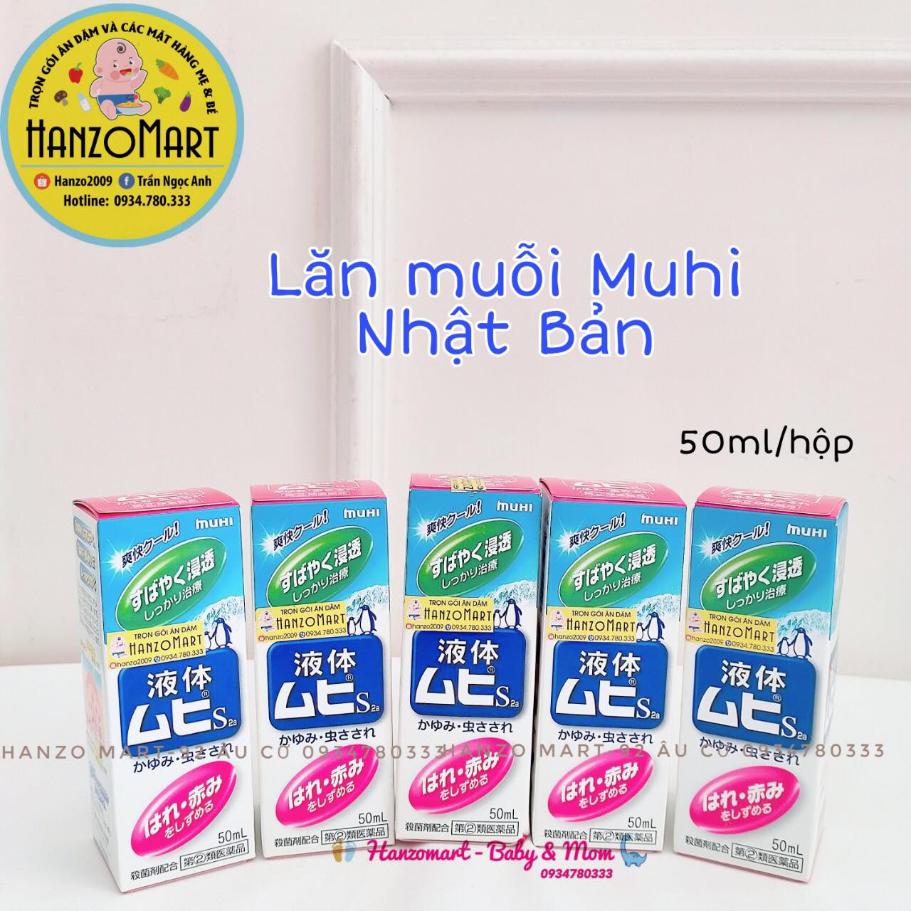 [6M+] Lăn Muỗi Và Côn Trùng Cắn Muhi