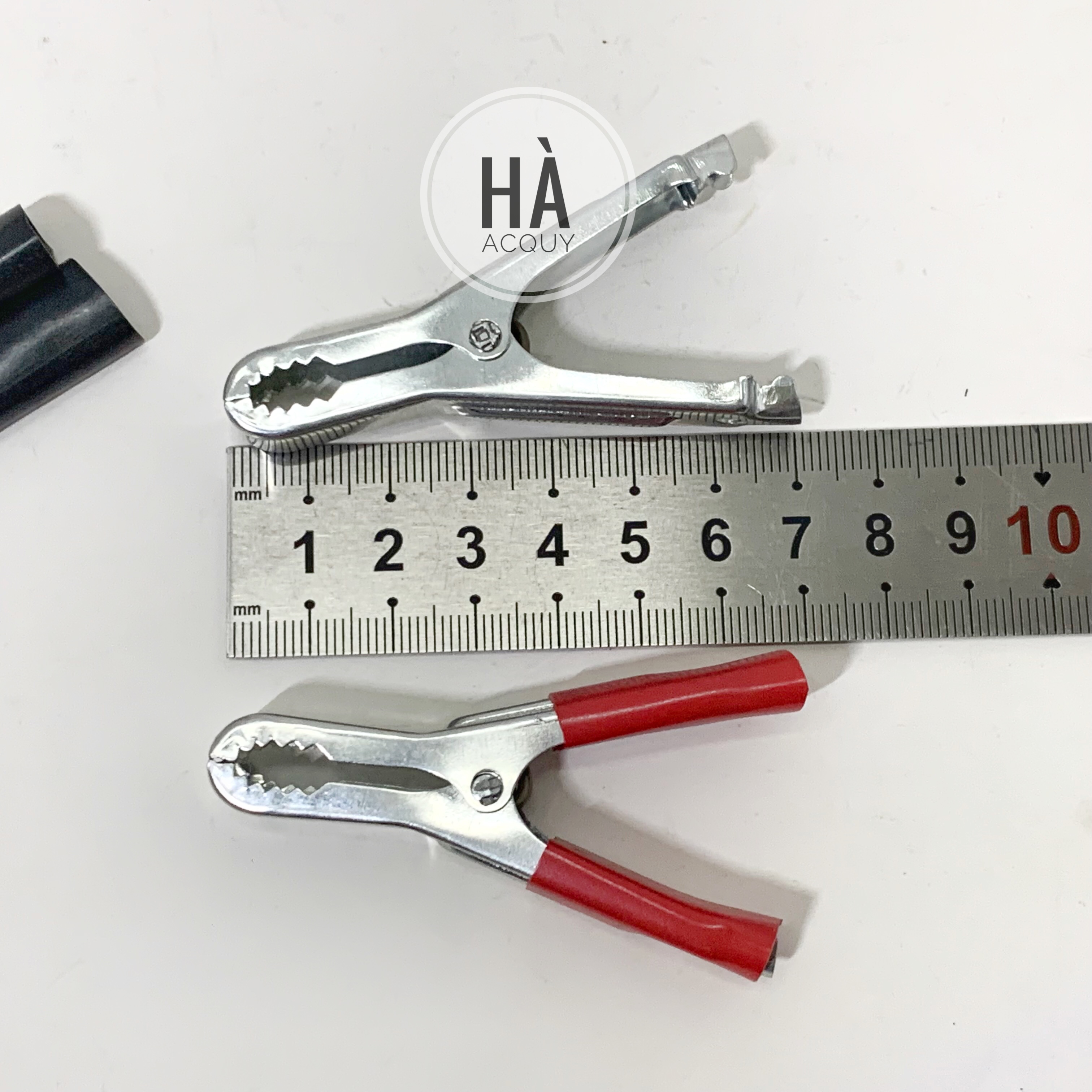 Kẹp Cá Sấu Acquy Xi Đỏ Đen Tài 30A - 7Cm (loại tốt) - 10 cặp
