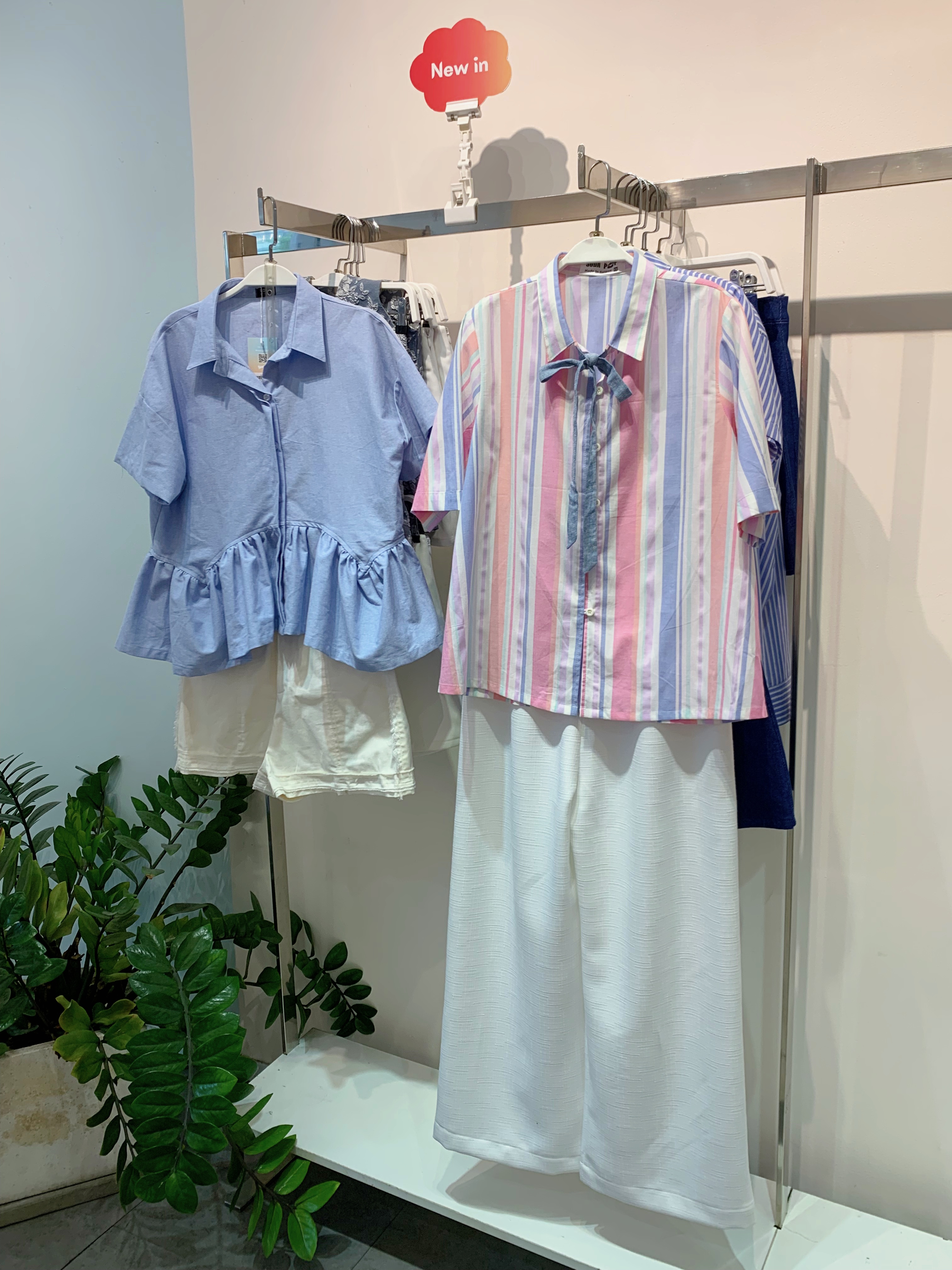 SODA POP - Mix Shirt - Áo sơ mi phối nơ