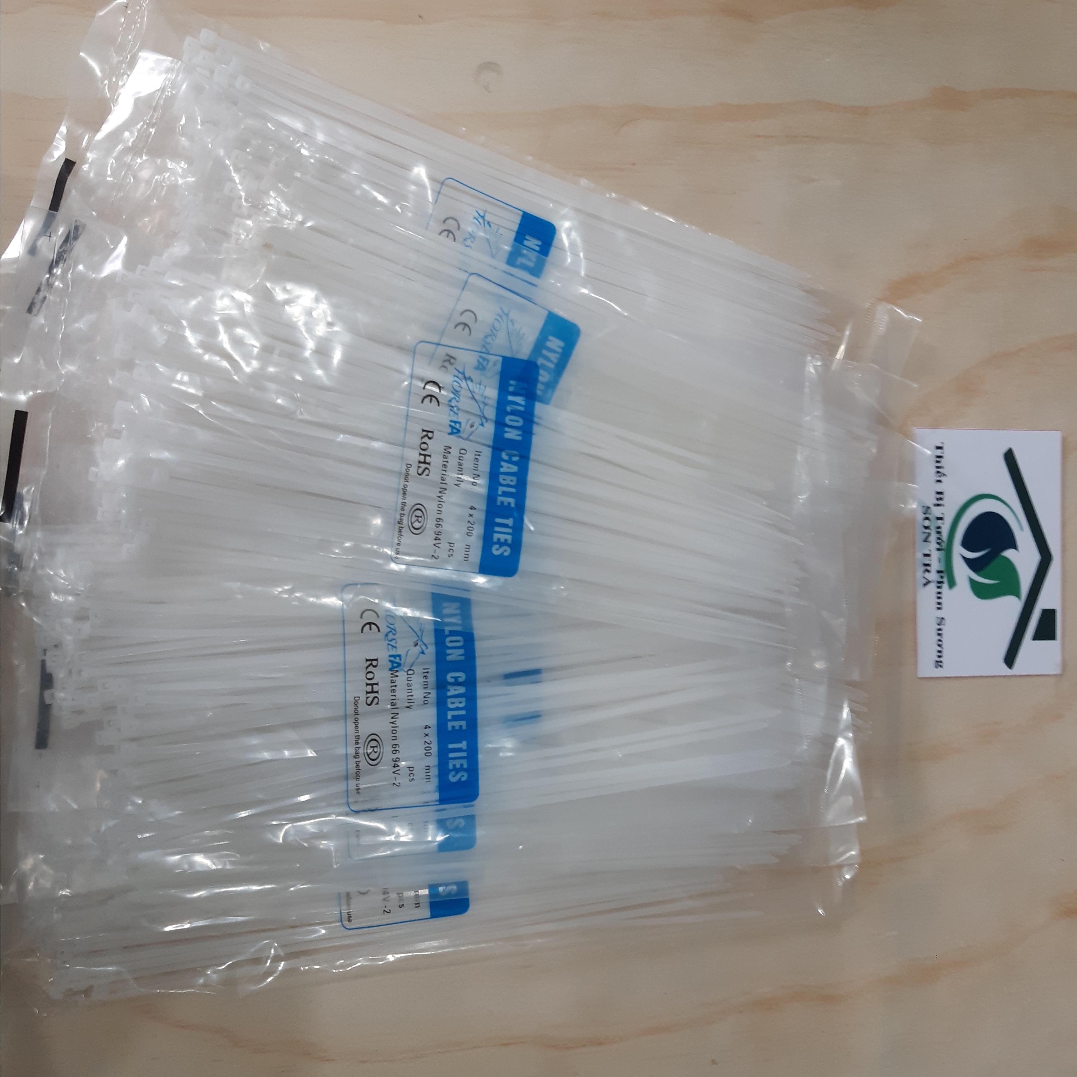 [HCM]Dây rút nhựa 20cm màu trắng